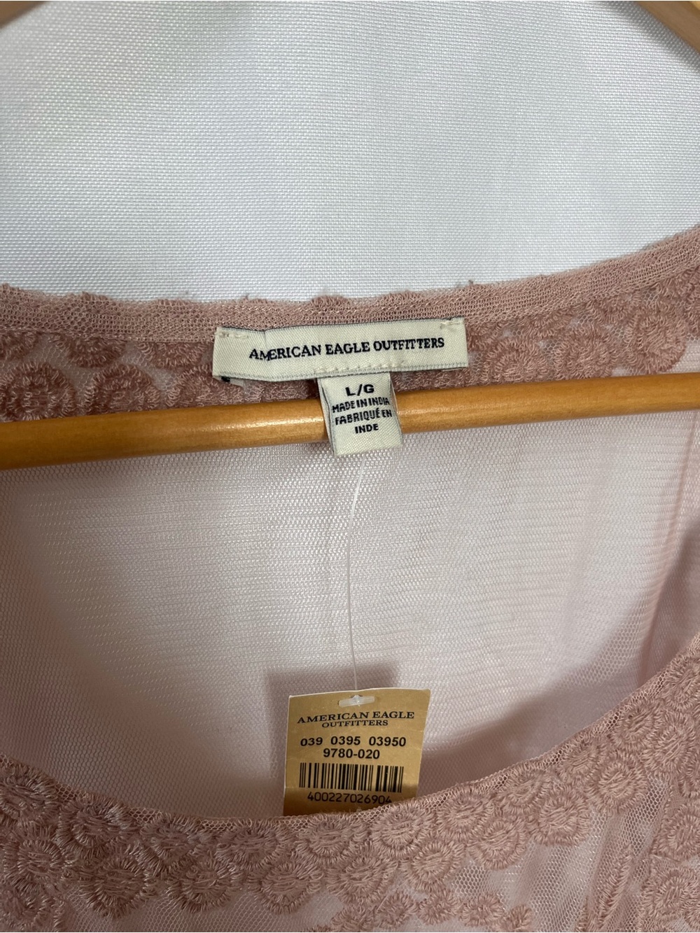 American Eagle Outfitters Blush Lace-Trim Tank - Picture 3 of 7
